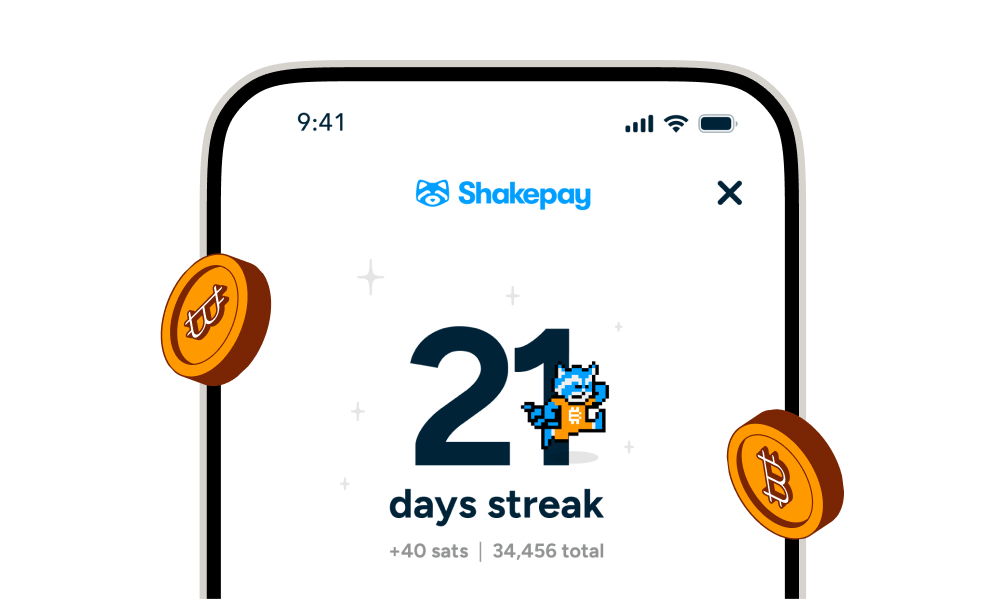 Shake to get free bitcoin